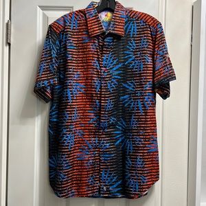 Robert Graham men’s shirt sleeve button up size large
